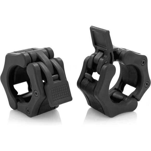 Olympic Barbell Clamps Collars Quick Release Pair Weight Clips pack of 4 - Picture 1 of 4